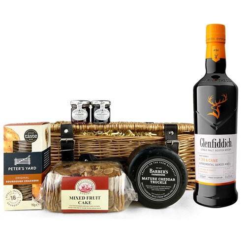 Glenfiddich Fire And Cane 70cl Premium Gift Hamper – Luxury Food & Drink Hamper